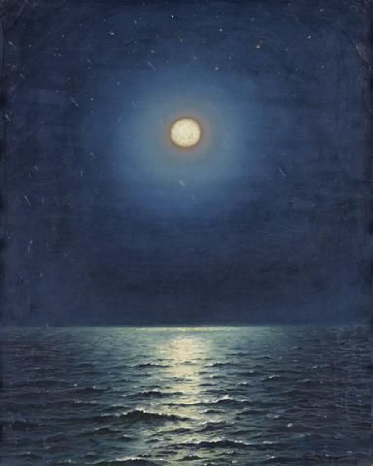 Luna y mar (planificar crepúsculo y noche)