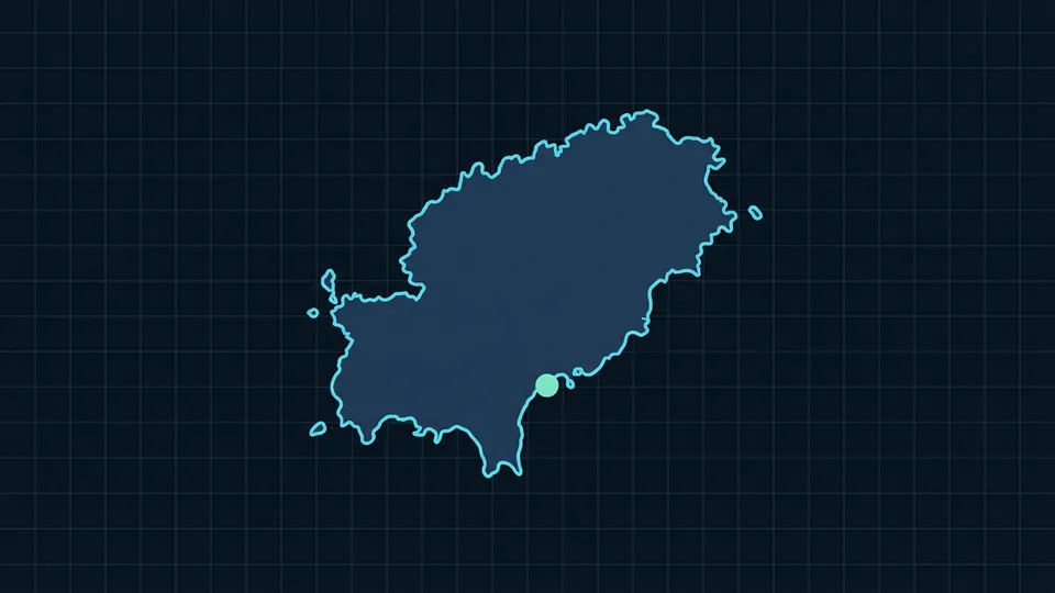 Ilustración estilizada de la isla de Ibiza