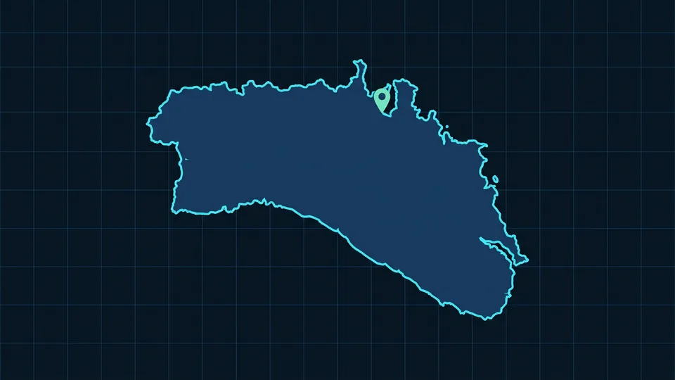 Ilustración estilizada de la isla de Menorca
